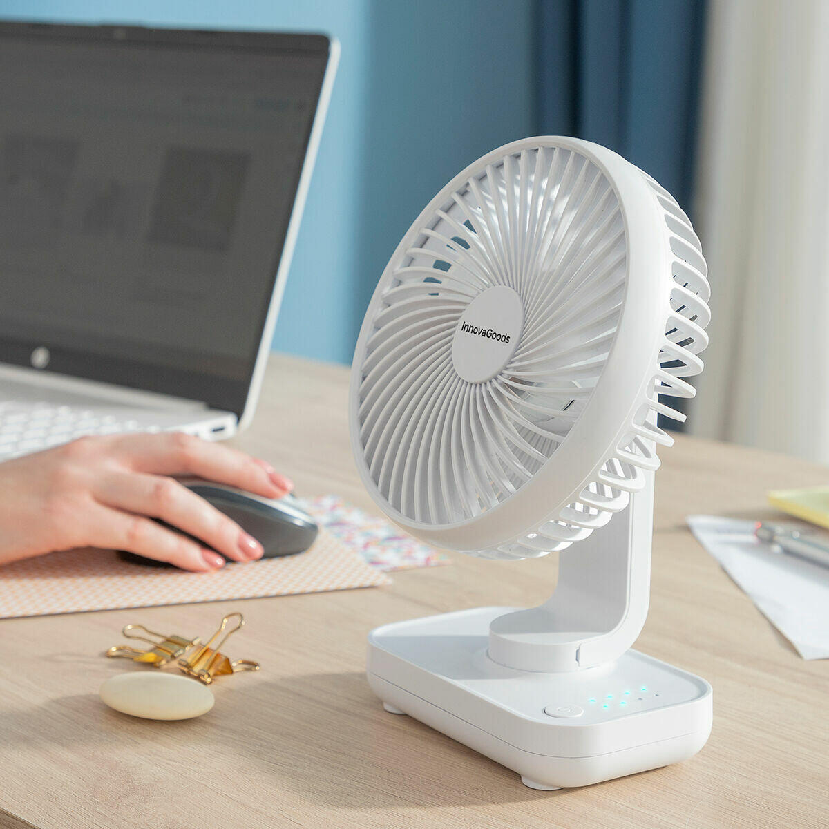 Ventilador Portátil de Escritorio Recargable CoolZen