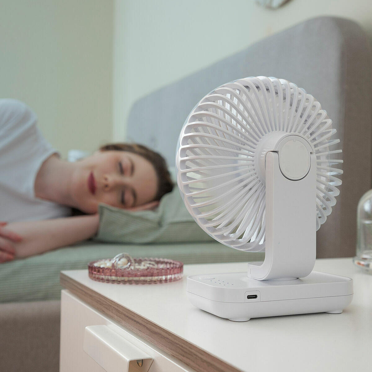 Ventilador Portátil de Escritorio Recargable CoolZen