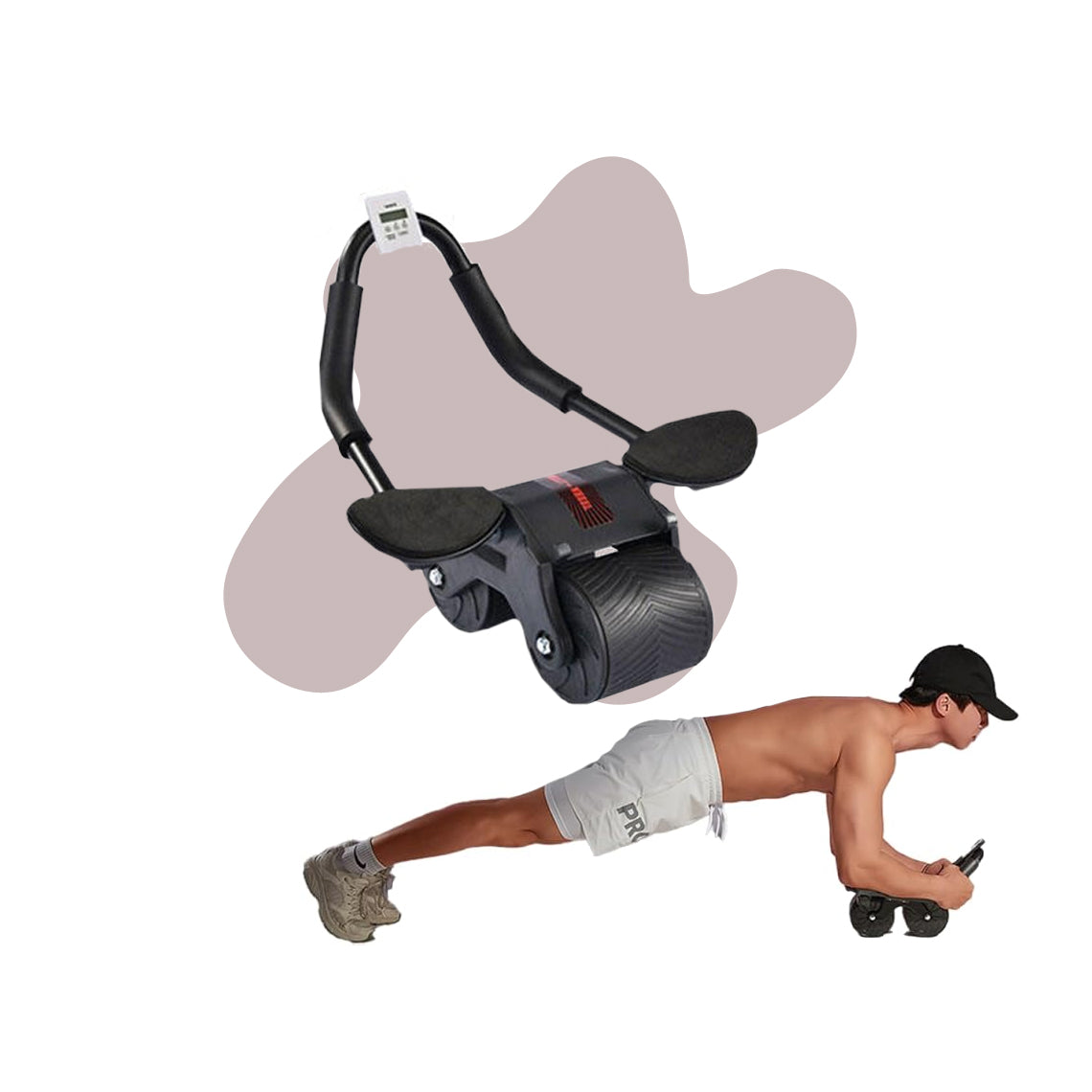 Rodillo de ejercicio CoreForce con temporizador